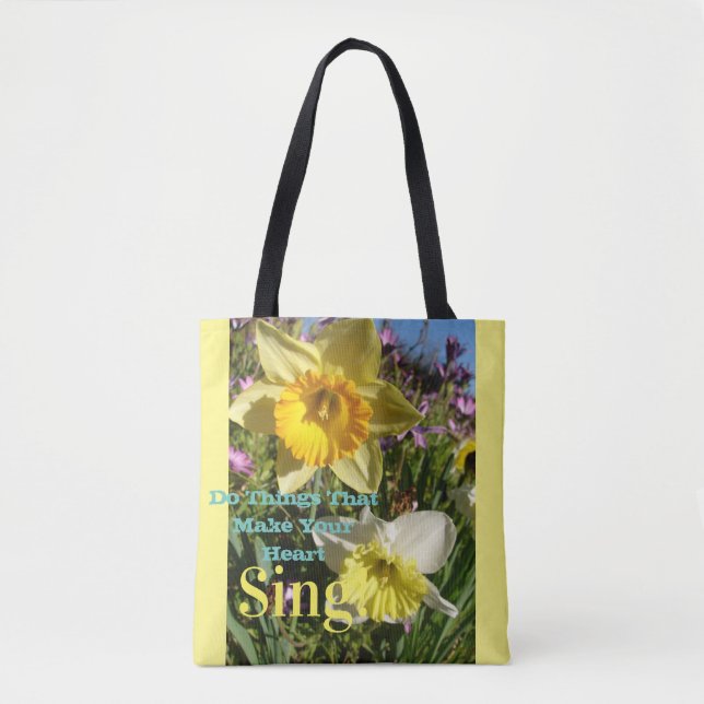 Inspiration Zitat Daffodische Frühlingsblüte Blume (Vorderseite)