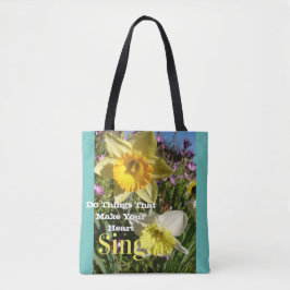 Inspiration Zitat Daffodische Frühlingsblüte Blume