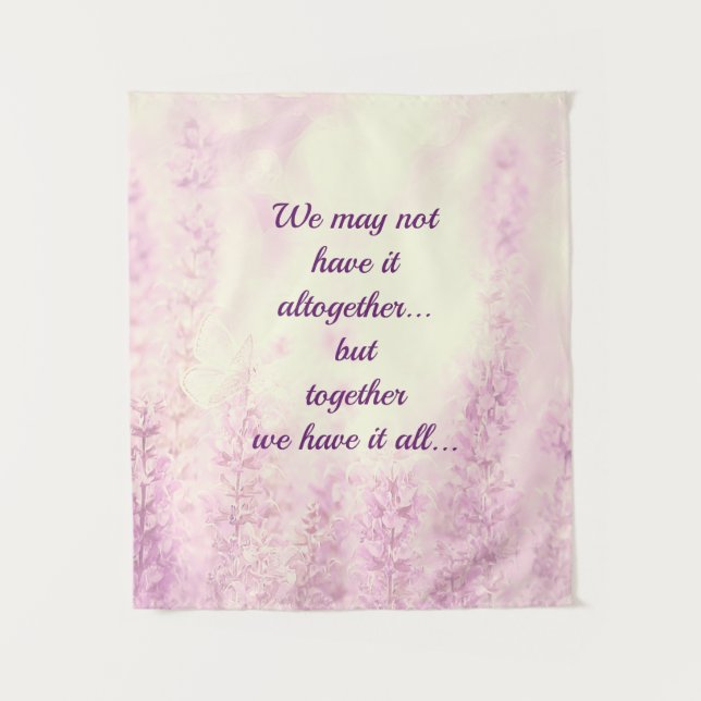 Inspiration-Zitat-Design Wandteppich (Vorderseite)