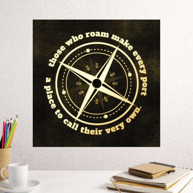 Inspiration Zitat diejenigen, die Roam ... Foliendrucke (In Situ (Schreibtisch 2))