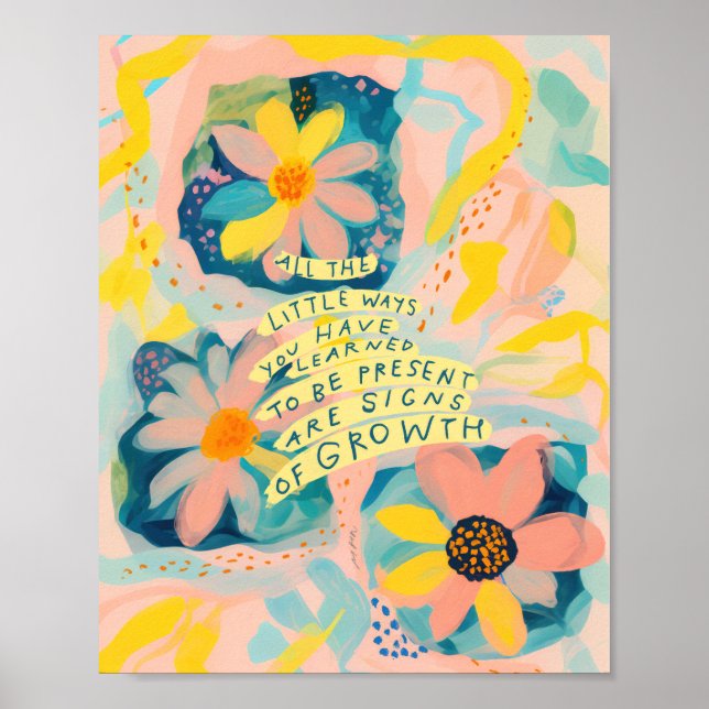 Inspiration Zitat ermutigend Poster - Bläserin (Vorne)