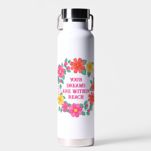 Inspiration Zitat erstellen Sie Ihre eigene Blüte Trinkflasche