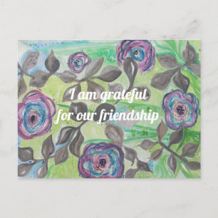 Inspiration Zitat-Freundschaft Postkarte