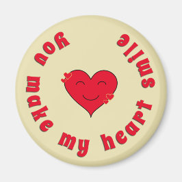 Inspiration Zitat Herz Lächeln Wertschätzung Magnet