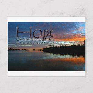 Inspiration Zitat — Hoffnung Postkarte