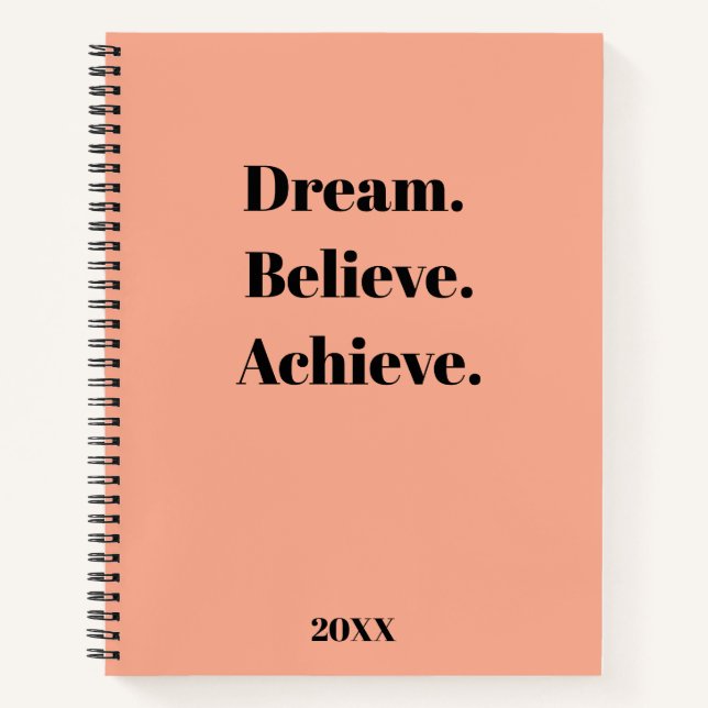 Inspiration Zitat-Journal und Planerdesign Notizbuch (Vorderseite)