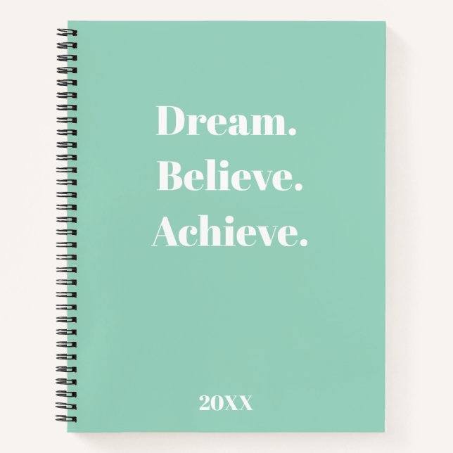 Inspiration Zitat-Journal und Planerdesign Notizbuch (Vorderseite)
