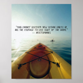 Inspiration Zitat Kayak Poster