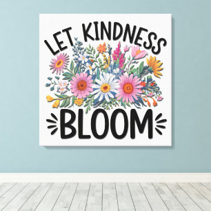 Inspiration/Zitat/Redewendungen/Blume Leinwanddruck