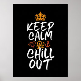 Inspiration Zitat und Slogan Behalten Ruhe und Abh Poster