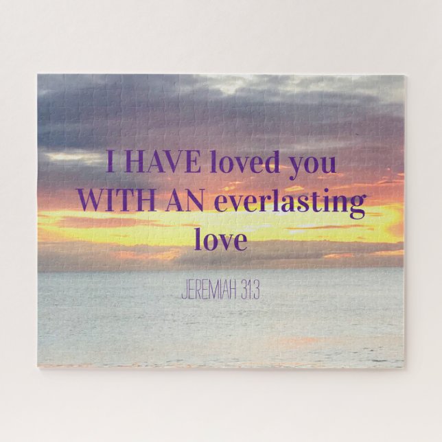 Inspiration Zitate Bible Verse Christlich Sonnenun Puzzle (Horizontal)