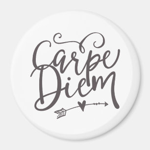 Inspiration Zitatkarpe Diem Sieze der Tag Magnet
