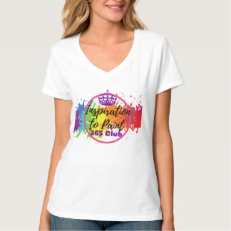 Inspiration, zum 365 von Verein-Logo-Damen V-Hals T-Shirt