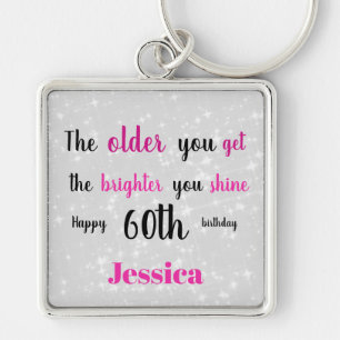 Inspiration zum 60. Geburtstag Schlüsselanhänger