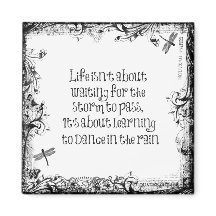 Inspiration zum Tanzen bei Regen Zitat