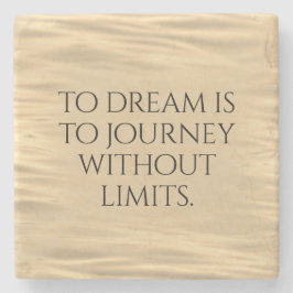 Inspiration zum Träumen ist zu reisen ... Steinuntersetzer