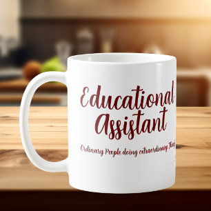 INSPIRATIONAL BERRY COLOR TEXT Bildung Assistant Kaffeetasse