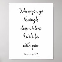 Inspirational Bible Verse Ich werde bei Ihnen sein
