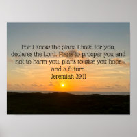 Inspirational Bible Verse Jeremiah 29:11 Sonnenauf