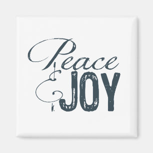Inspirational Blue Peace und Freude Magnet