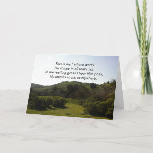Inspirational Card: This is my Father's World Karte