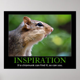 Inspirational Chipmunk Poster