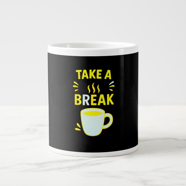 Inspirational Coffee Mug for Office Jumbo-Tasse (Vorderseite)