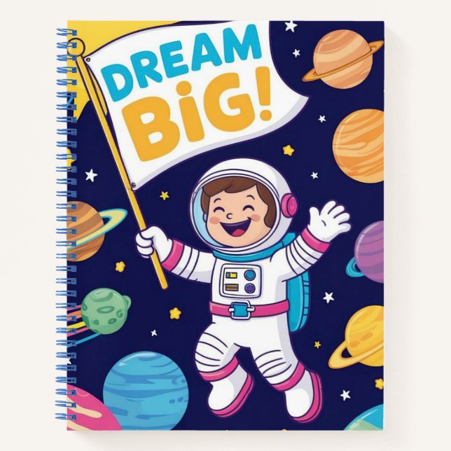 Inspirational "Dream Big" for Children Notizbuch (Vorderseite)