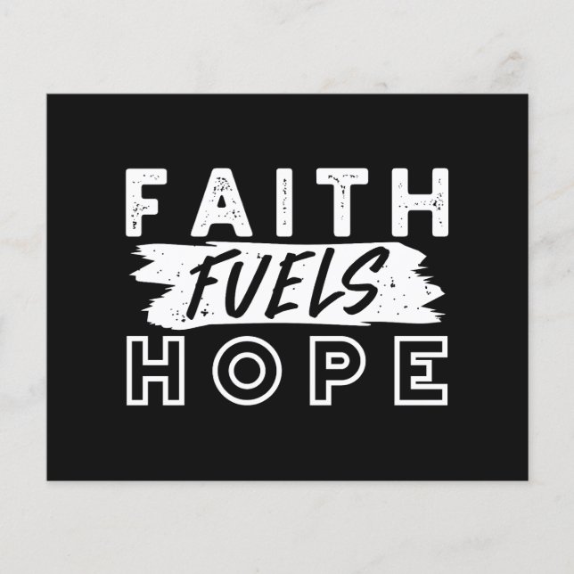 Inspirational Faith Quote – Faith Fuels Hope Flyer (Vorne)