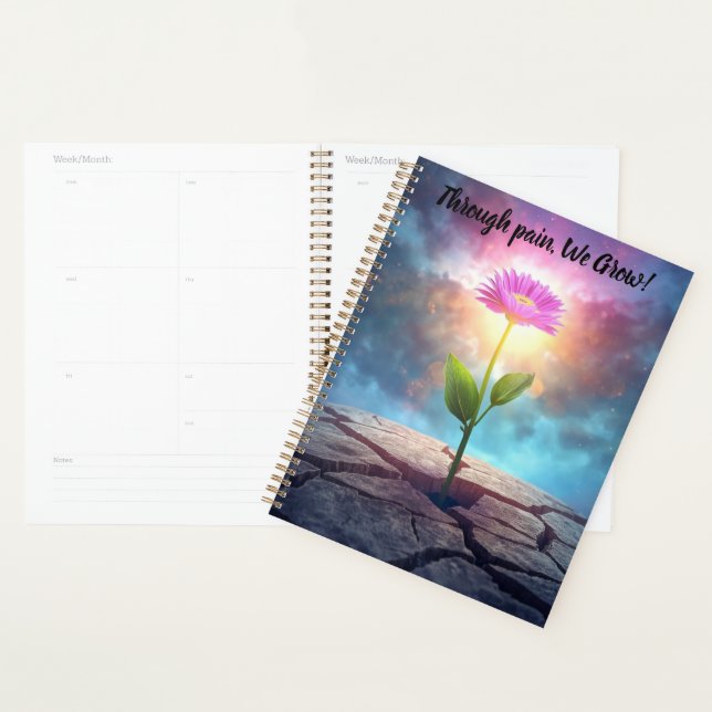 inspirational flower calendar notebook planner planer (Anzeige)