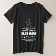 Inspirational Frau plus Größen-T - Shirt