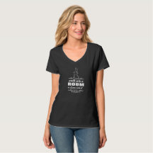 Inspirational Frau V-Hals T - Shirt-weißer Entwurf