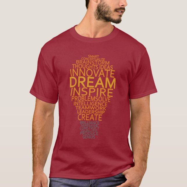 Inspirational Glühlampe-Shirts -. wählen Sie Art T-Shirt (Vorderseite)