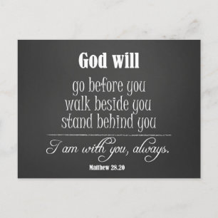 Inspirational God Will Quote with Bible Verse Postkarte