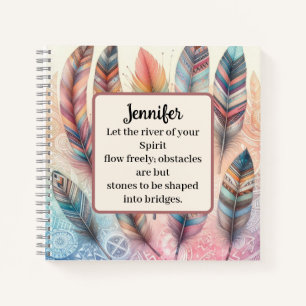 Inspirational Indian Spiral Notebook Notizbuch