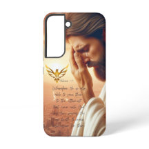 Inspirational Jesus Praying Gold Dove Religious