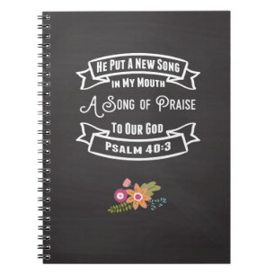 Inspirational Journal A New Song In My Mouth Notizblock