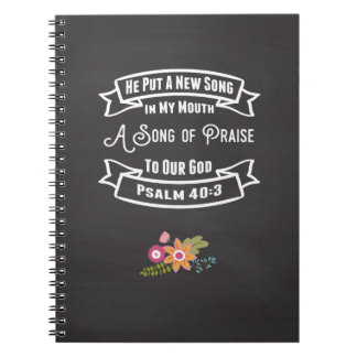 Inspirational Journal A New Song In My Mouth Notizblock
