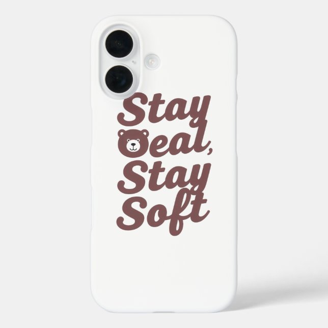 Inspirational Kindness Quote with Cozy Bear Case-Mate iPhone Hülle (Rückseite)
