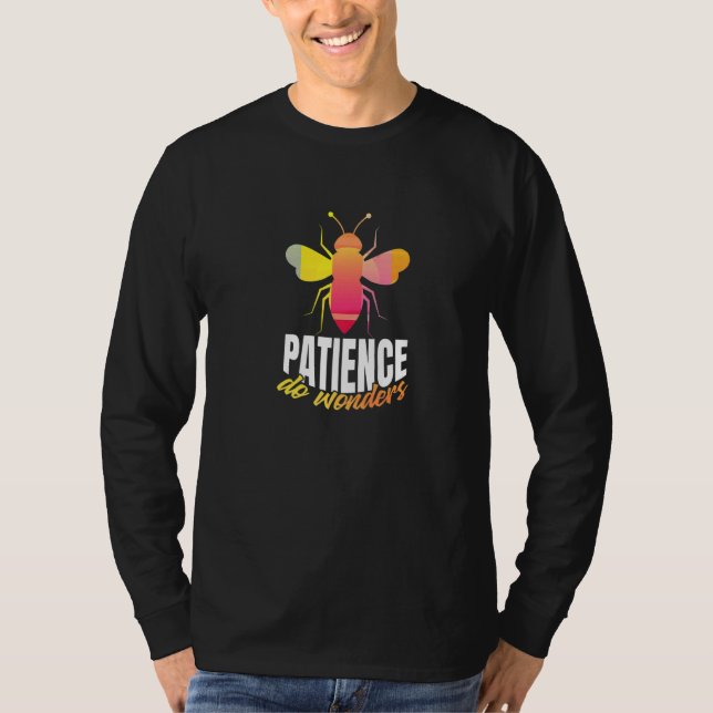 Inspirational Lovable Patience Quote T-Shirt (Vorderseite)