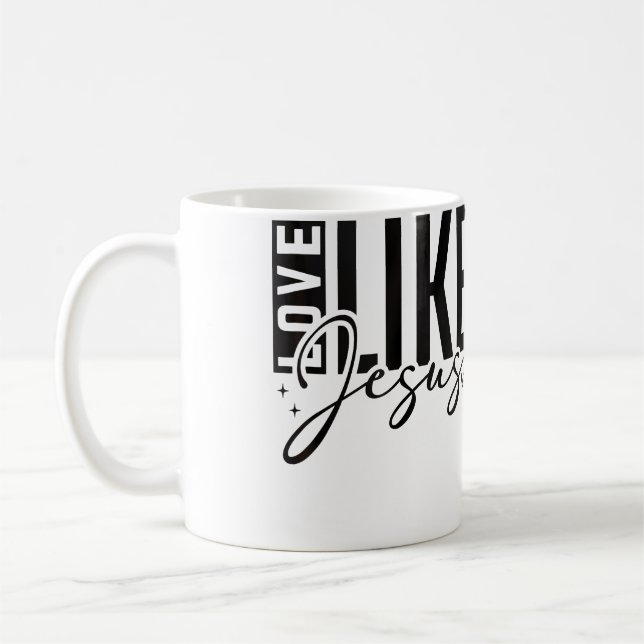 Inspirational Love Like Jesus Encouraging Christia Kaffeetasse (Links)