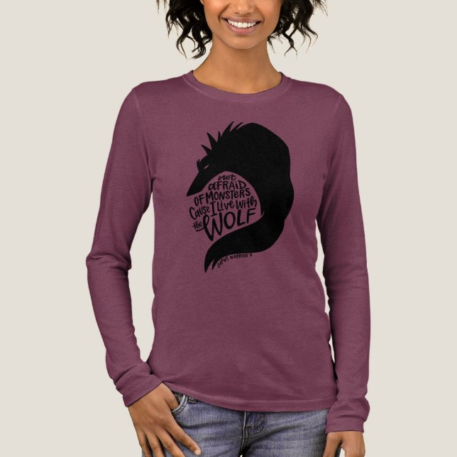 Inspirational Lupus Shirt – Live with the Wolf Typ (Vorderseite)