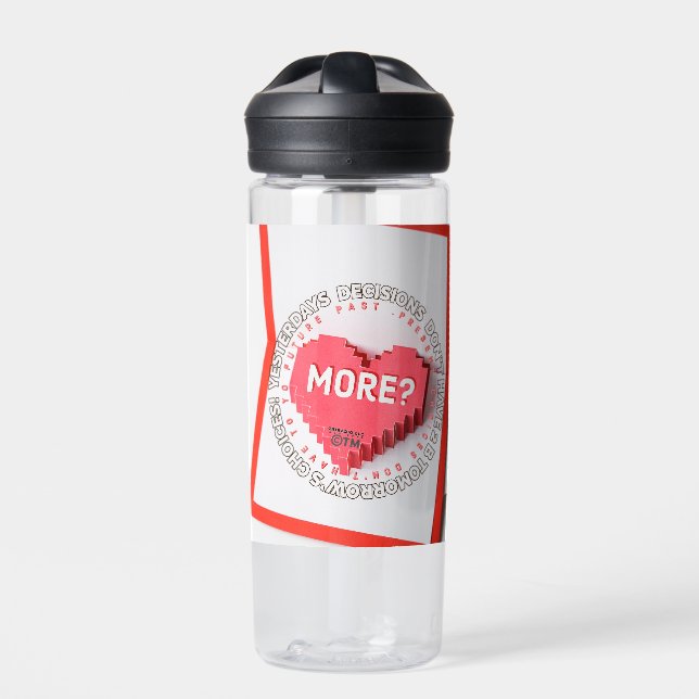 Inspirational Message Water Bottle ChiRadioLLC™ Trinkflasche (Vorderseite)