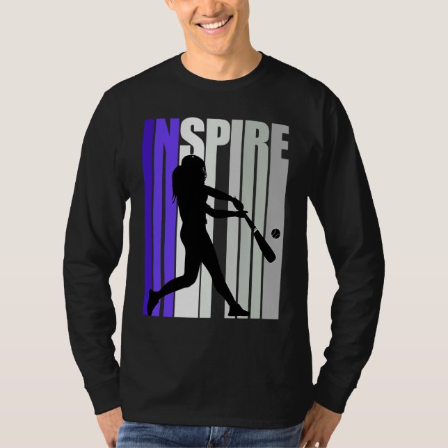 Inspirational Motivational Baseball Instructor Tea T-Shirt (Vorderseite)