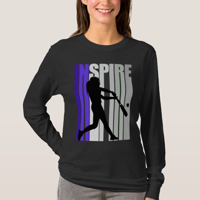 Inspirational Motivational Baseball Instructor Tea T-Shirt (Vorderseite)