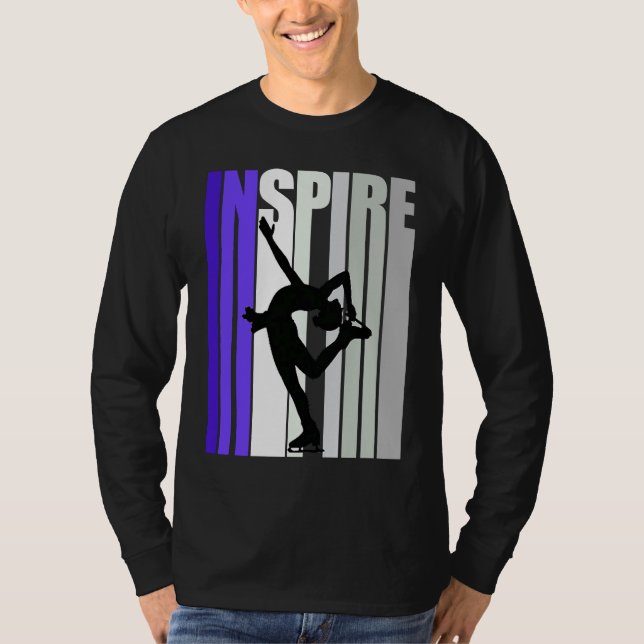 Inspirational Motivational Ice Skating Instructor  T-Shirt (Vorderseite)