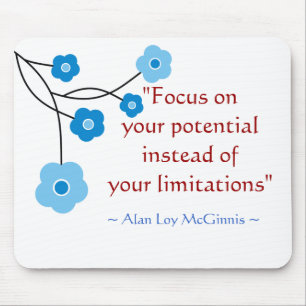 Inspirational motivierend Zitat Mousepad