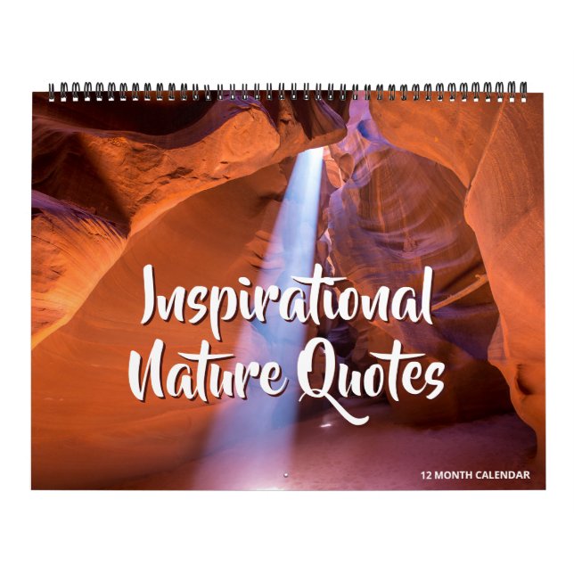 Inspirational Nature Quotes Calendar Kalender (Titelbild)