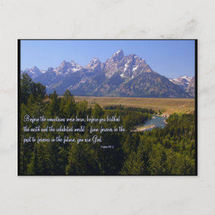 Inspirational PostCard - Tetons & Snake River Postkarte