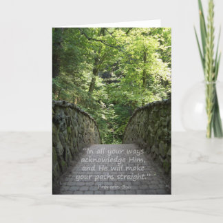 Inspirational (Prov. 3:6) Dankeskarte